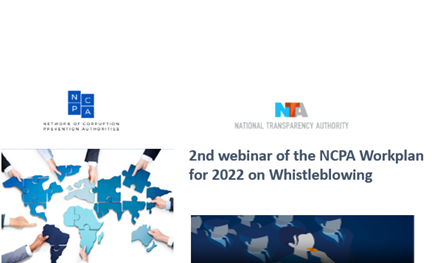 2nd Webinar of the NCPA Workplan for 2022 on Whistleblowing